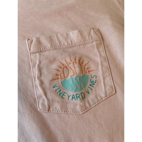 Vineyard Vines Pink Hoodie L Est. 1998 Long Sleeve Soft Cotton Fun Design Unisex - Picture 3 of 9